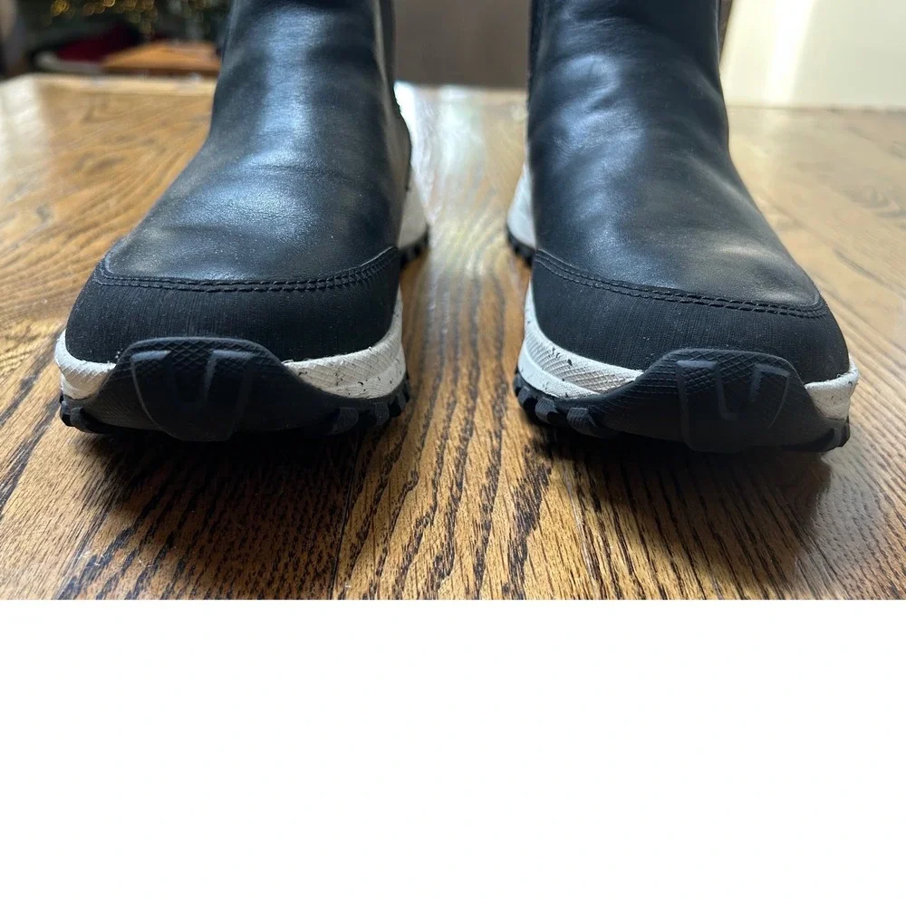 Clarks ATL Trek Up Black Leather Waterproof Chelsea Boots Size 8